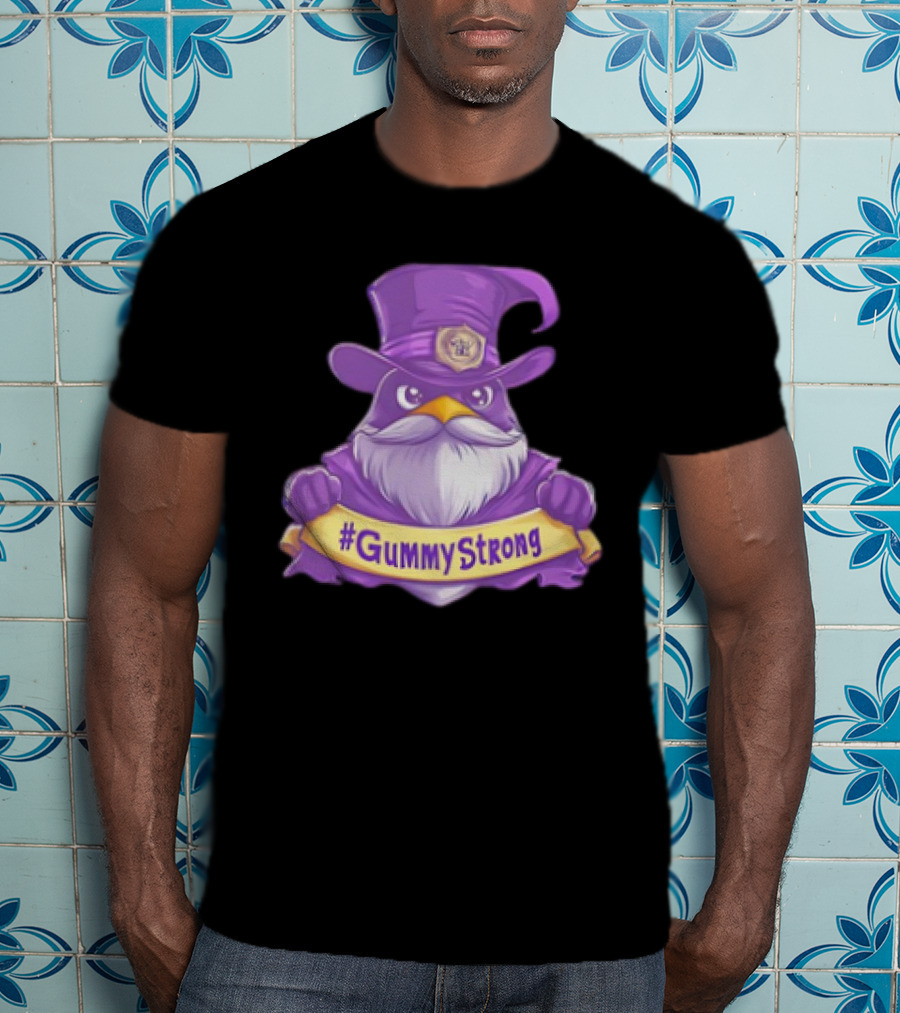 GummyStrong Purple Wizard Owl Emblem T-Shirt