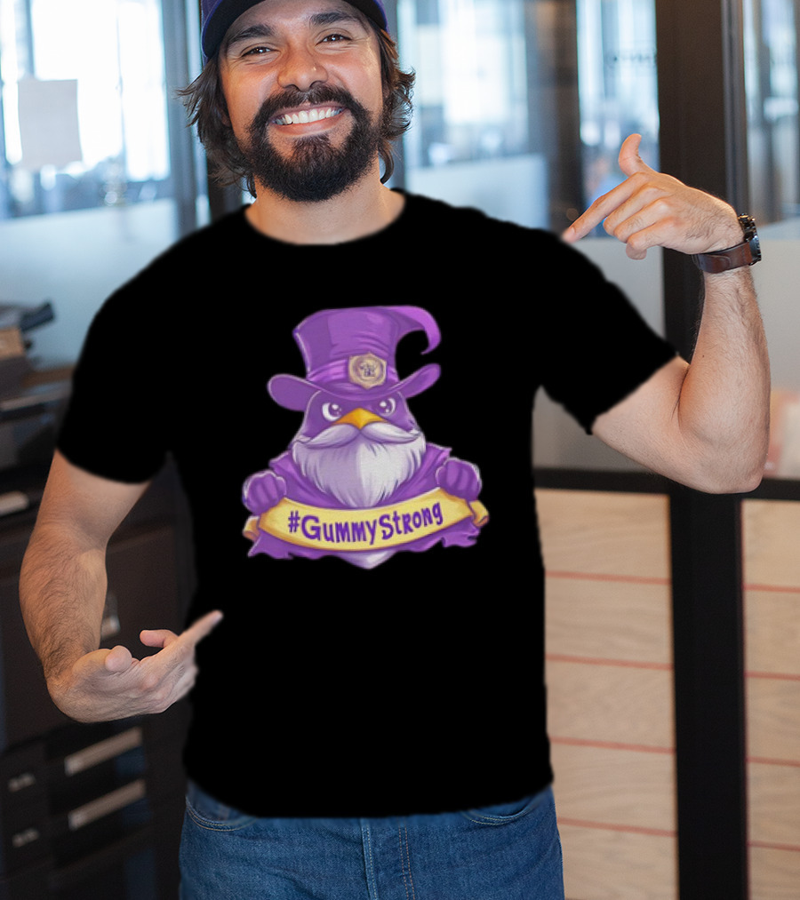 GummyStrong Purple Wizard Owl Emblem T-Shirt