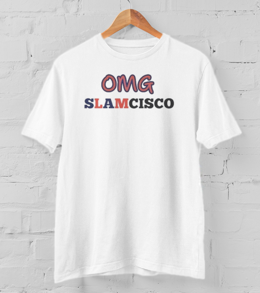 New York Mets OMG SLAMCISCO Francisco Lindor Baseball T-Shirt