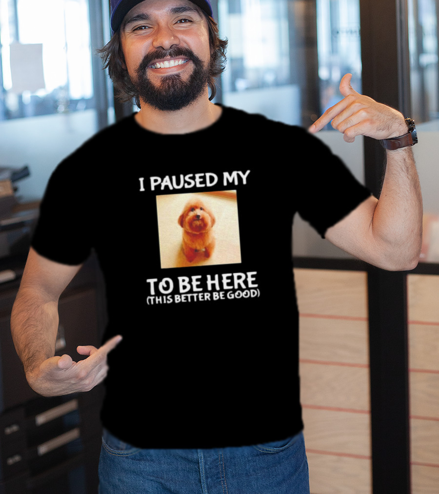 I Paused My Dog To Be Here This Better Be Good T-Shirt