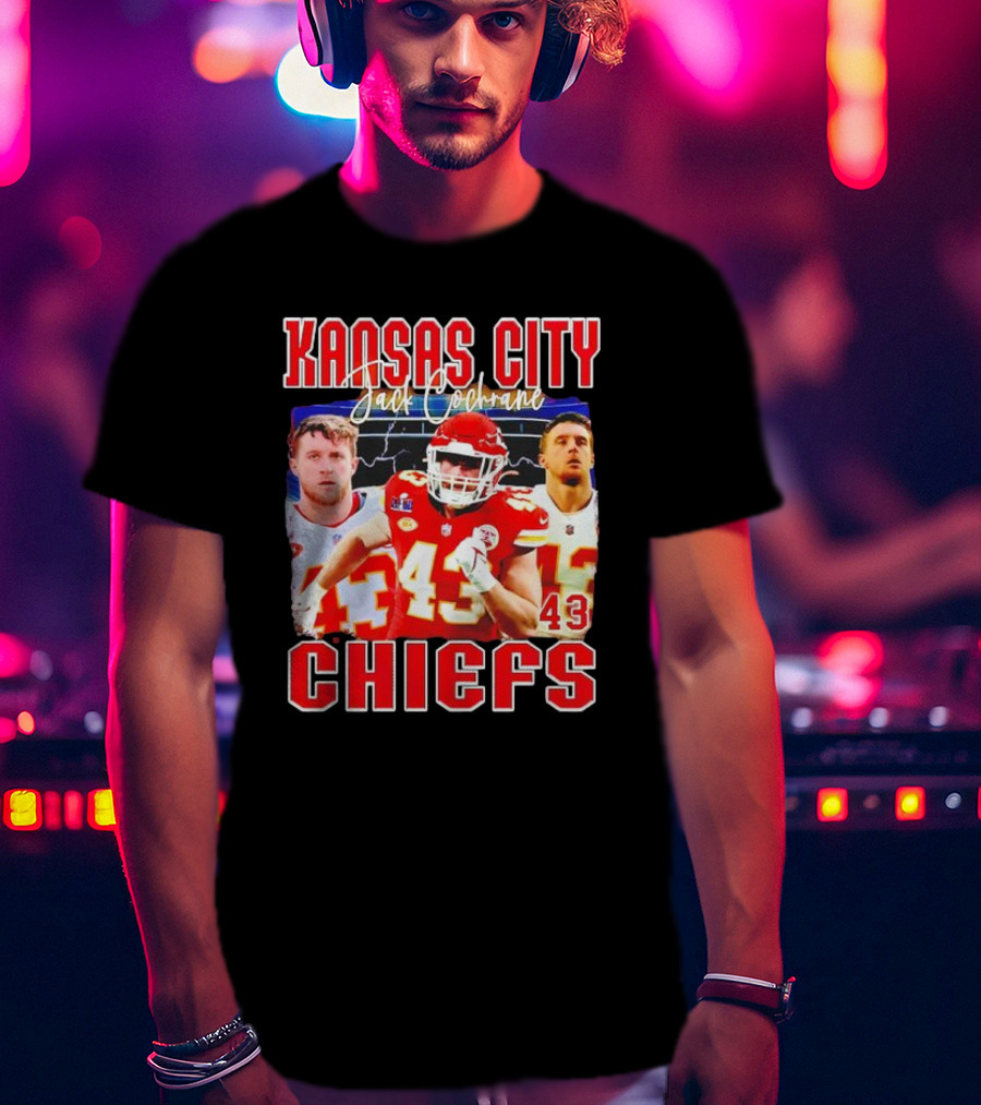 Kansas City Chiefs Jack Cochrane 43 Football T-Shirt