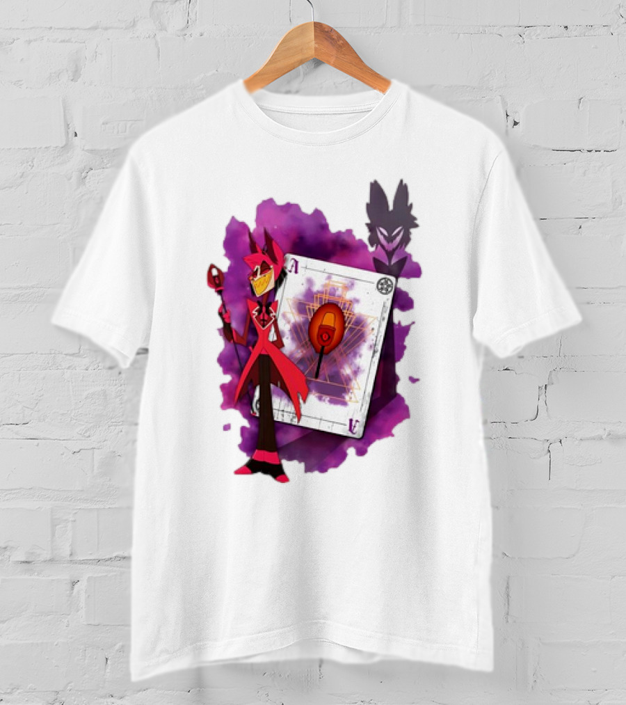 Lilac Ace In The Hole Hazbin Alastor T-Shirt