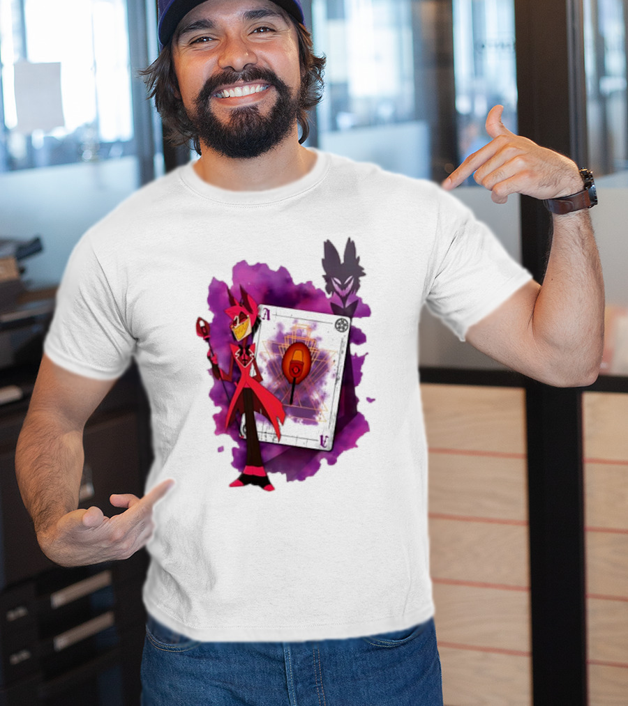 Lilac Ace In The Hole Hazbin Alastor T-Shirt