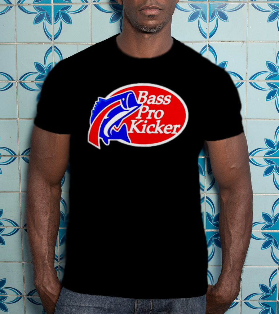 Bass Pro Kicker Red Blue Fish T-Shirt