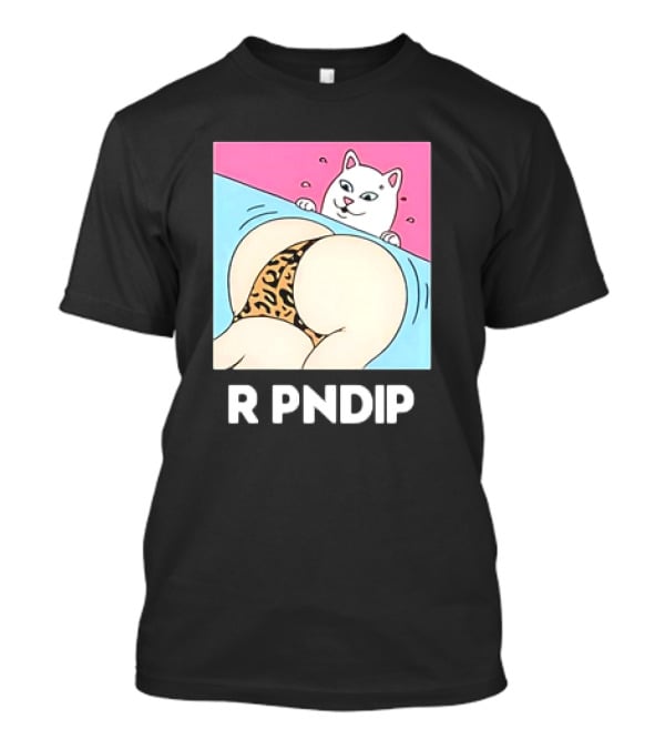 RIPNDIP Peaches And Nerm Silly Cat Leopard Print T-Shirt