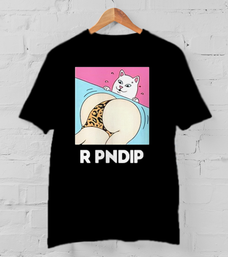 RIPNDIP Peaches And Nerm Silly Cat Leopard Print T-Shirt