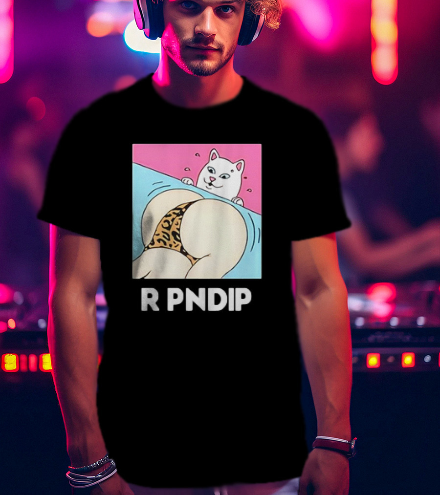 RIPNDIP Peaches And Nerm Silly Cat Leopard Print T-Shirt