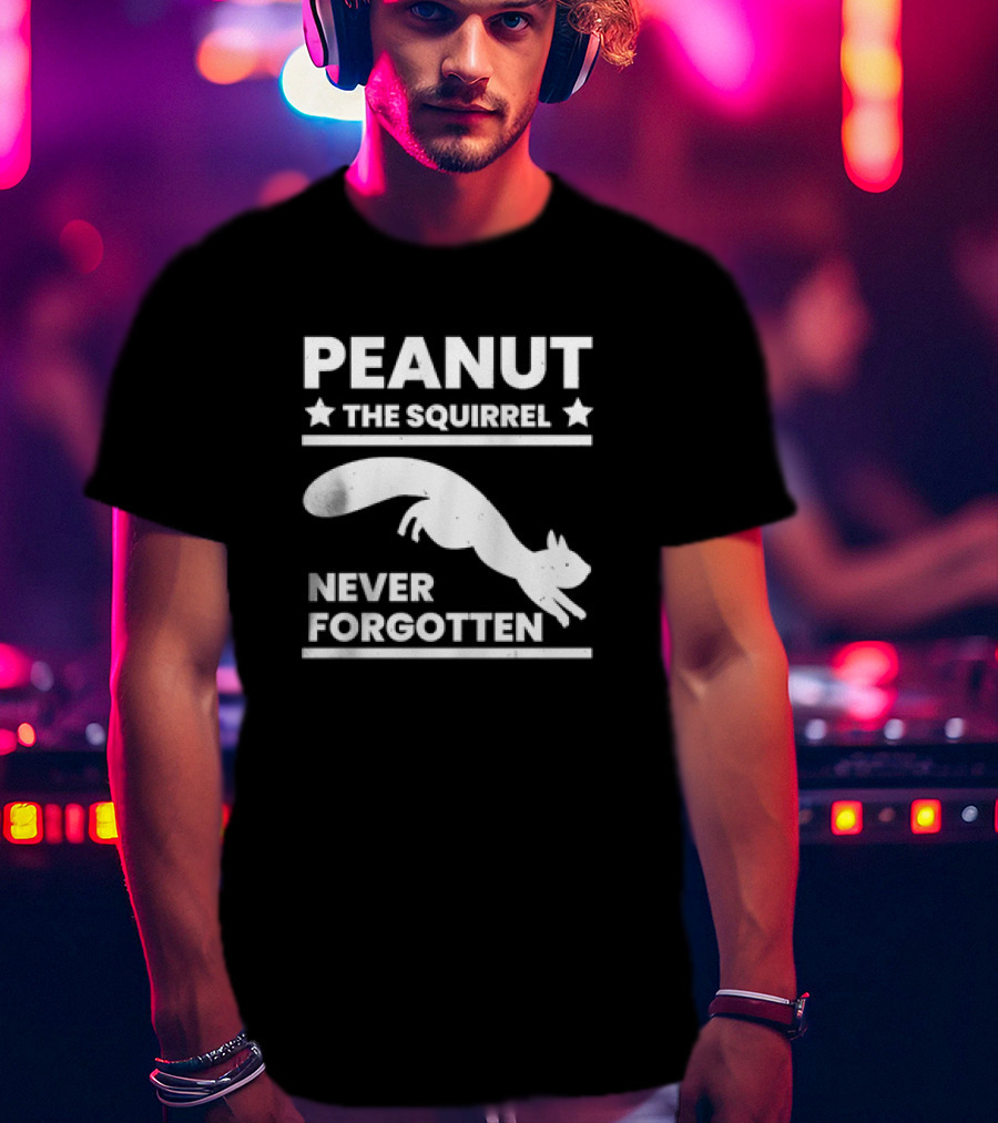 Peanut The Squirrel Stars Never Forgotten T-Shirt