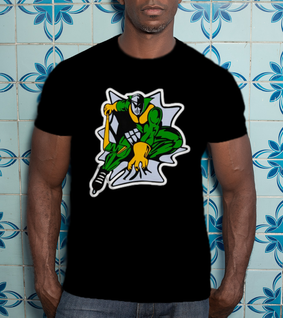 Spider Knight Hockey Sublimated Toddler Jersey Green And Yellow T-Shirt