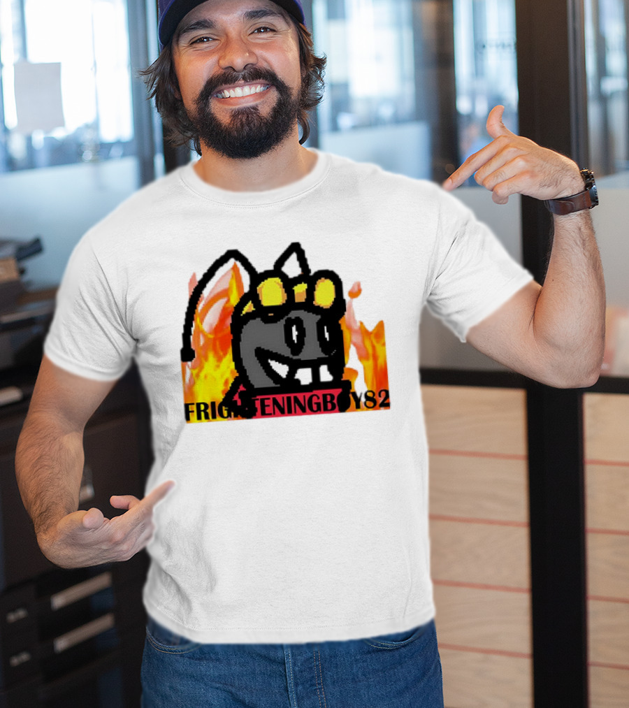 Moth FrighteningBoy82 Fire Background T-Shirt