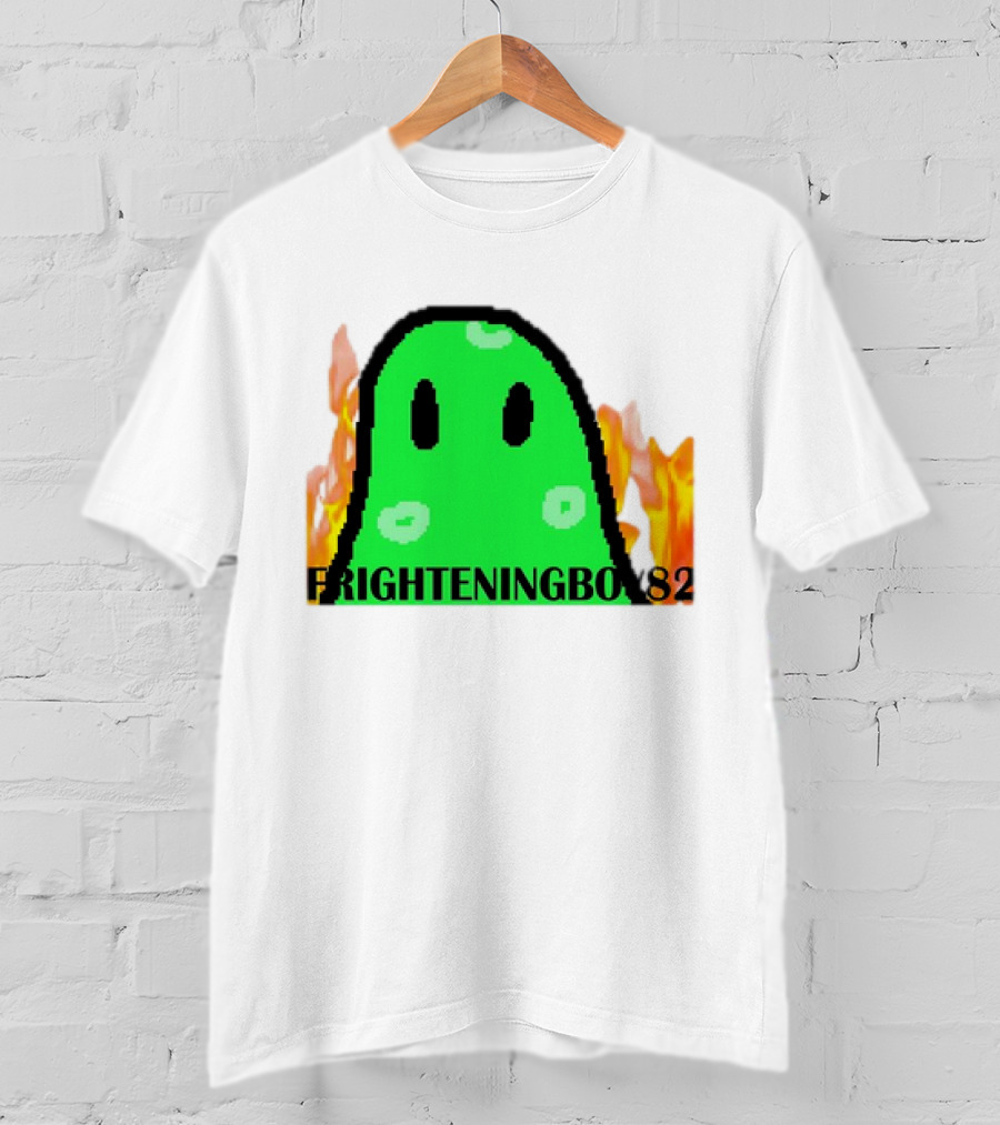 FRIGHTENINGBOY82 Slime With Fire Background T-Shirt