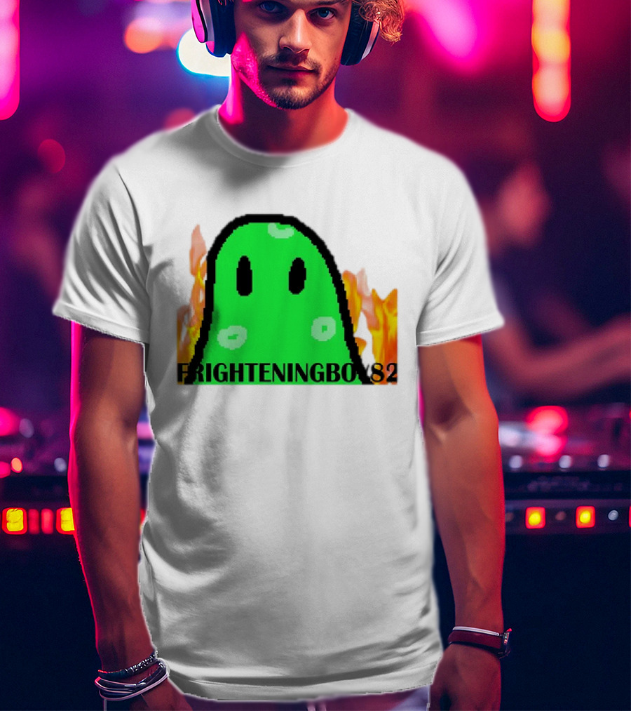 FRIGHTENINGBOY82 Slime With Fire Background T-Shirt