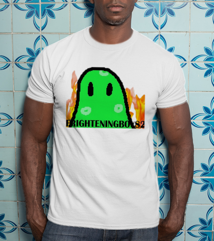 FRIGHTENINGBOY82 Slime With Fire Background T-Shirt