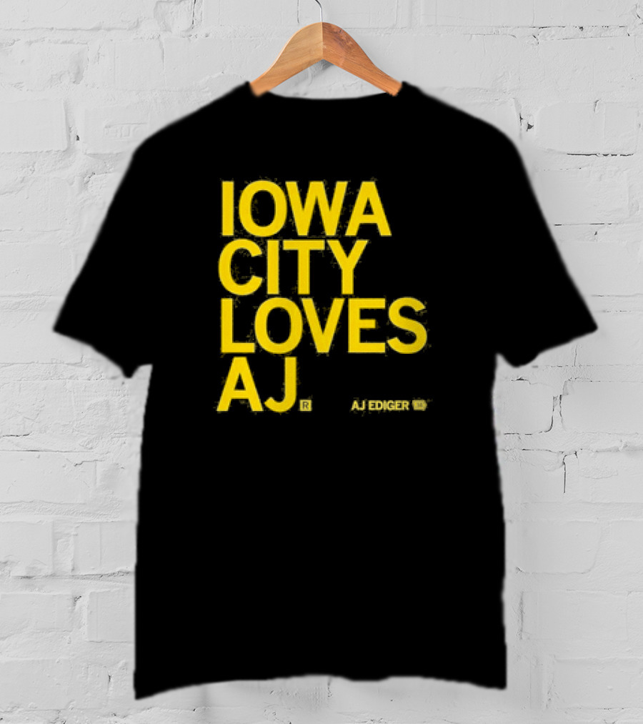 Iowa City Loves AJ Ediger T-Shirt