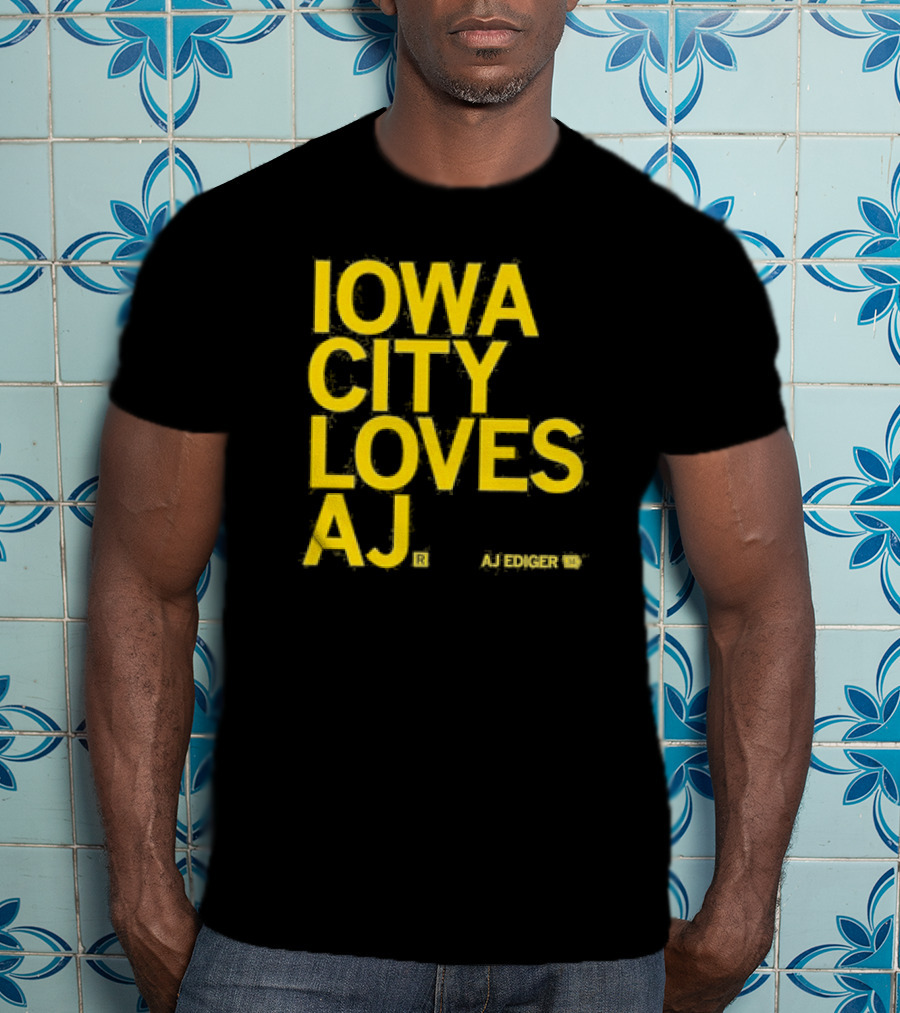 Iowa City Loves AJ Ediger T-Shirt