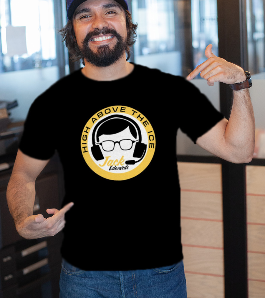 Boston Bruins High Above The Ice Jack Edwards T-Shirt