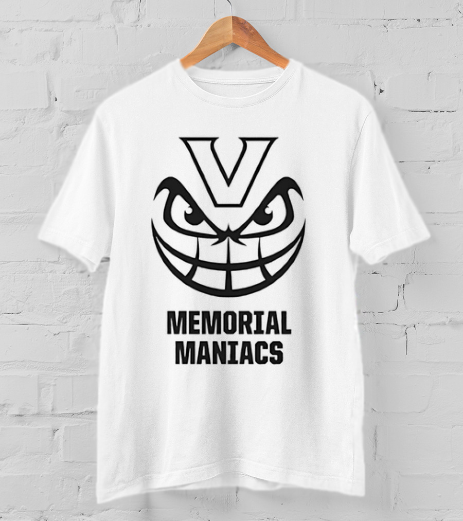 Vanderbilt Commodores Memorial Maniacs V Logo Grinning Face T-Shirt
