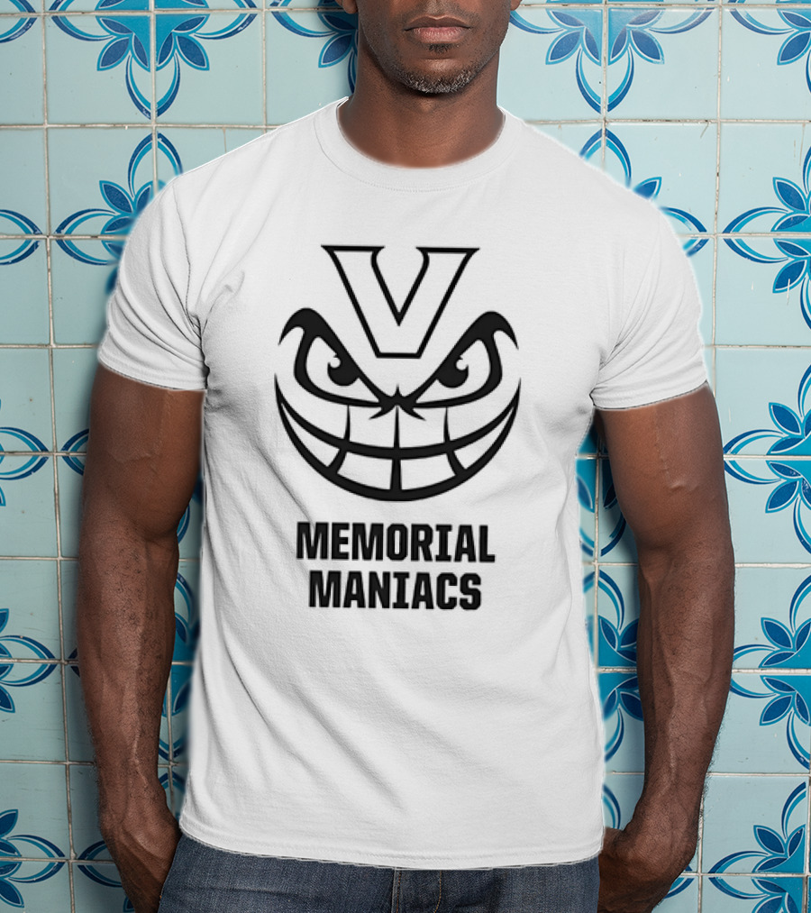Vanderbilt Commodores Memorial Maniacs V Logo Grinning Face T-Shirt