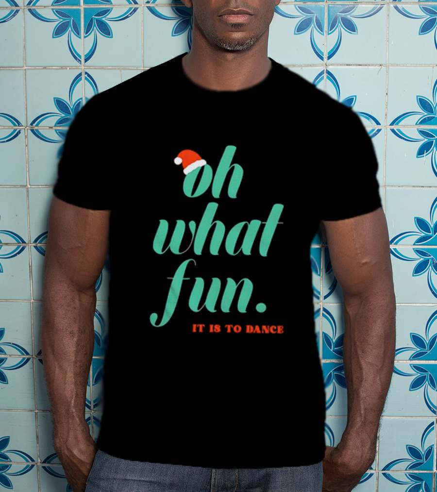 Hayley Erbert Oh What Fun It Is To Dance Christmas Santa Hat T-Shirt