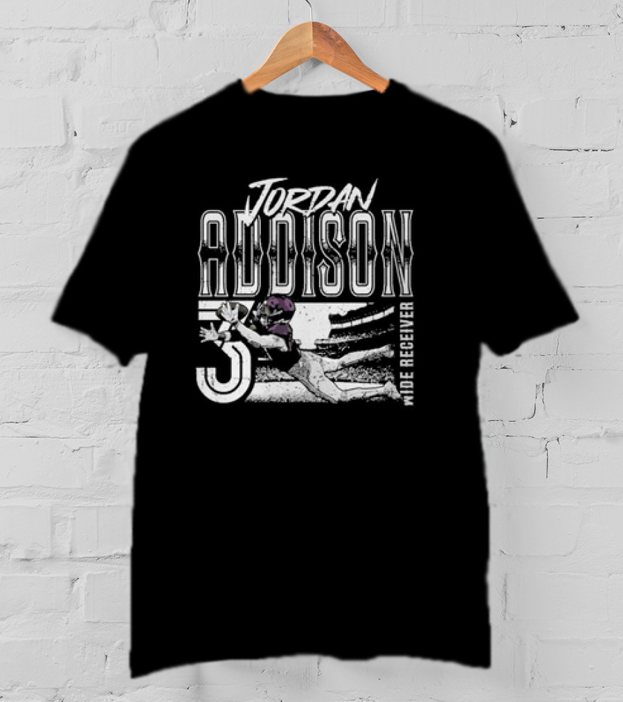 Jordan Addison Wide Receiver One-Handed Catch T-Shirt