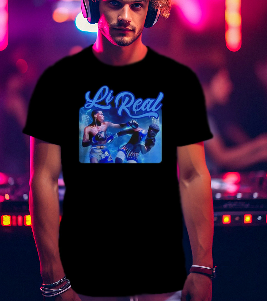 Li Real Boxing Match Action Scene T-Shirt