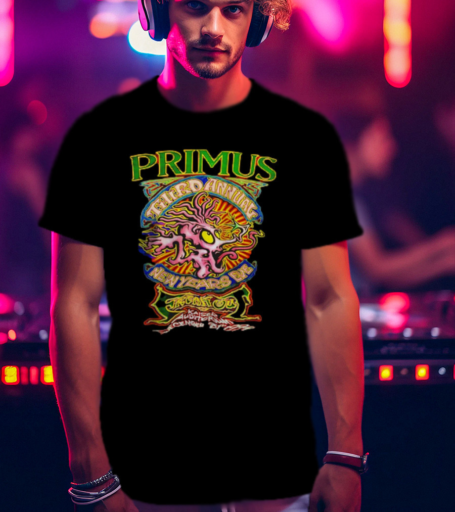 Primus Third Annual New Years Eve Freak Out Kaiser Auditorium Oakland 1996 T-Shirt