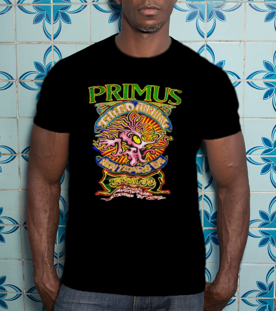 Primus Third Annual New Years Eve Freak Out Kaiser Auditorium Oakland 1996 T-Shirt