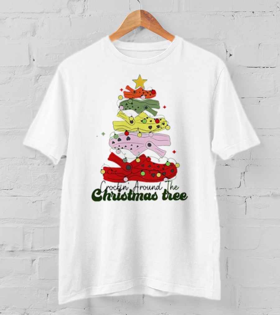 Crockin' Around The Christmas Tree Crocs Holiday T-Shirt