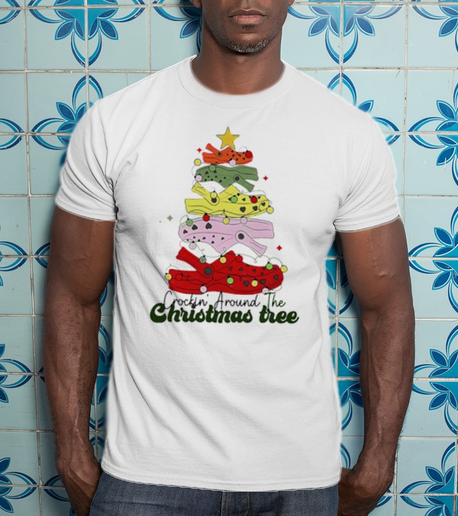 Crockin' Around The Christmas Tree Crocs Holiday T-Shirt