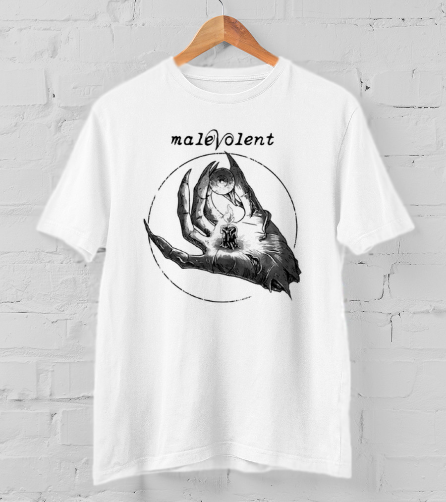 Malevolent Hand With Candle And Eye In Circle T-Shirt
