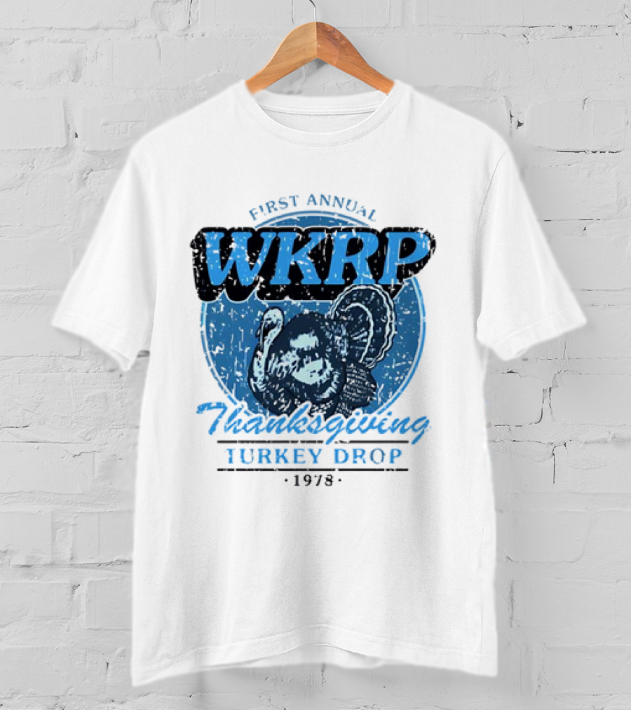WKRP First Annual Thanksgiving Turkey Drop 1978 T-Shirt