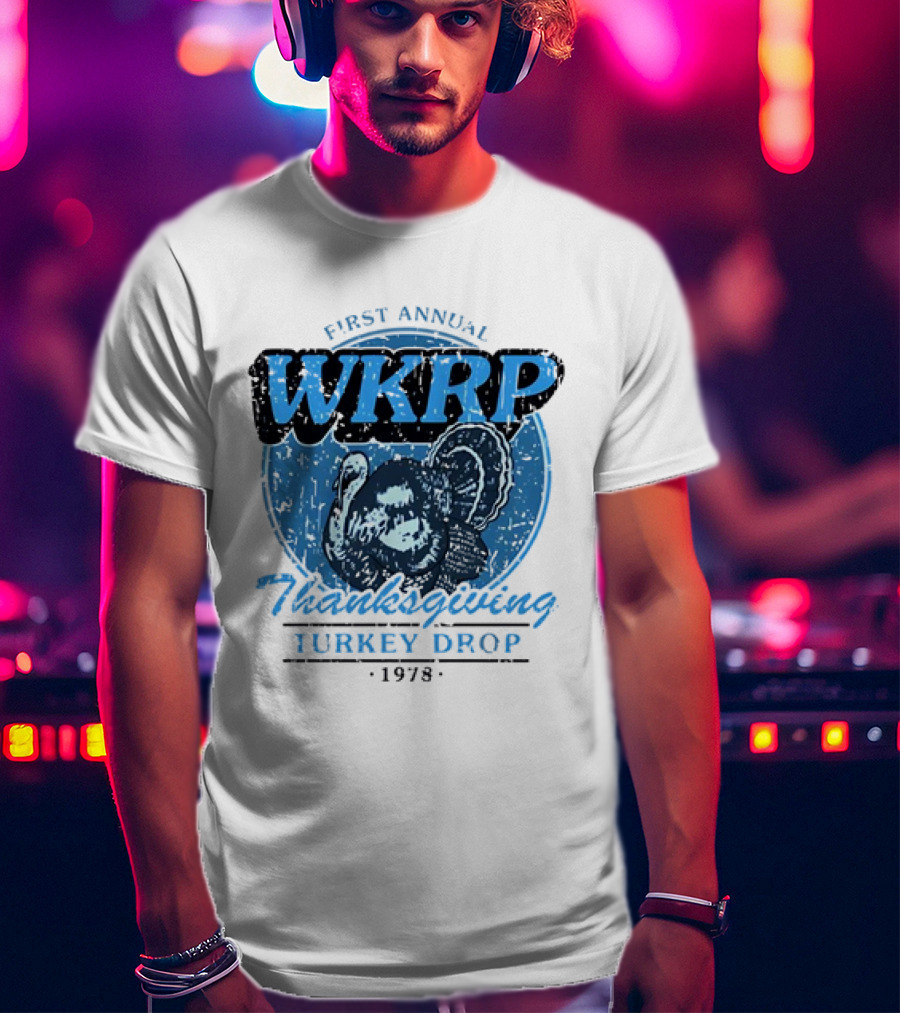 WKRP First Annual Thanksgiving Turkey Drop 1978 T-Shirt