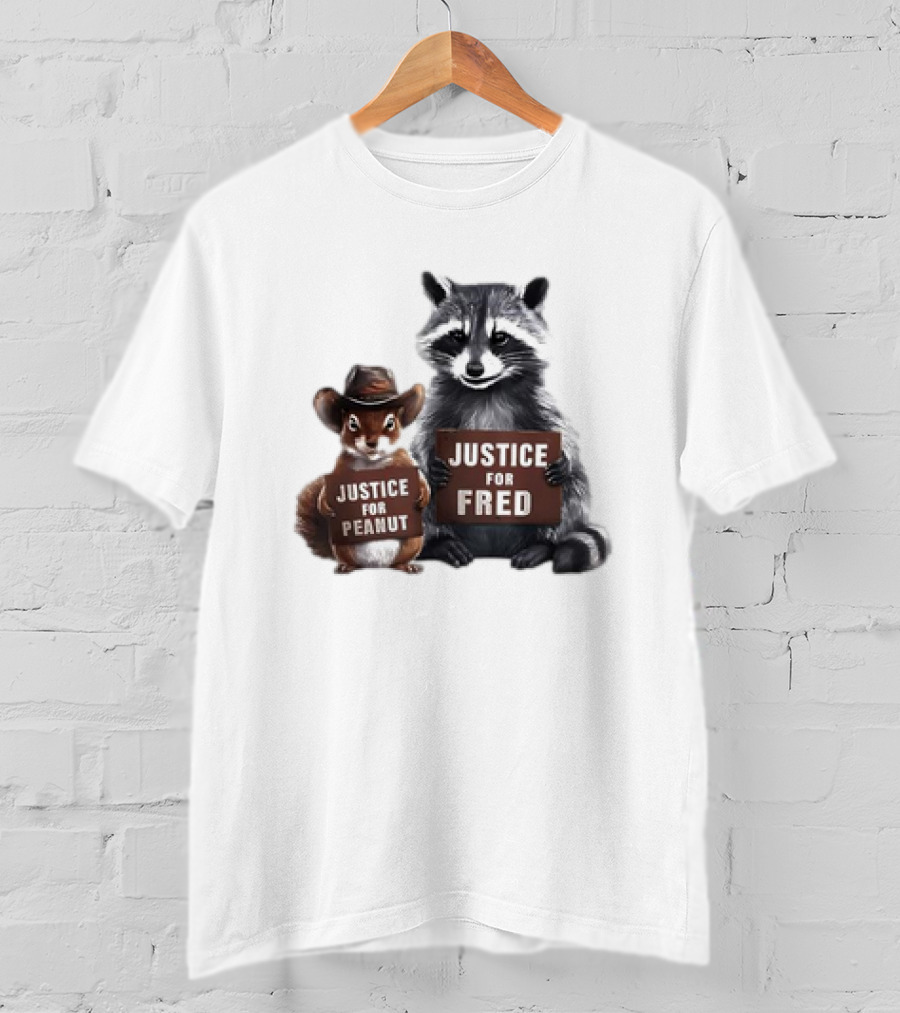 Justice For Peanut The Squirrel And Fred The Raccoon T-Shirt