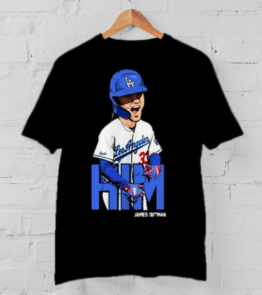 Los Angeles Dodgers James Outman HIM Baseball T-Shirt