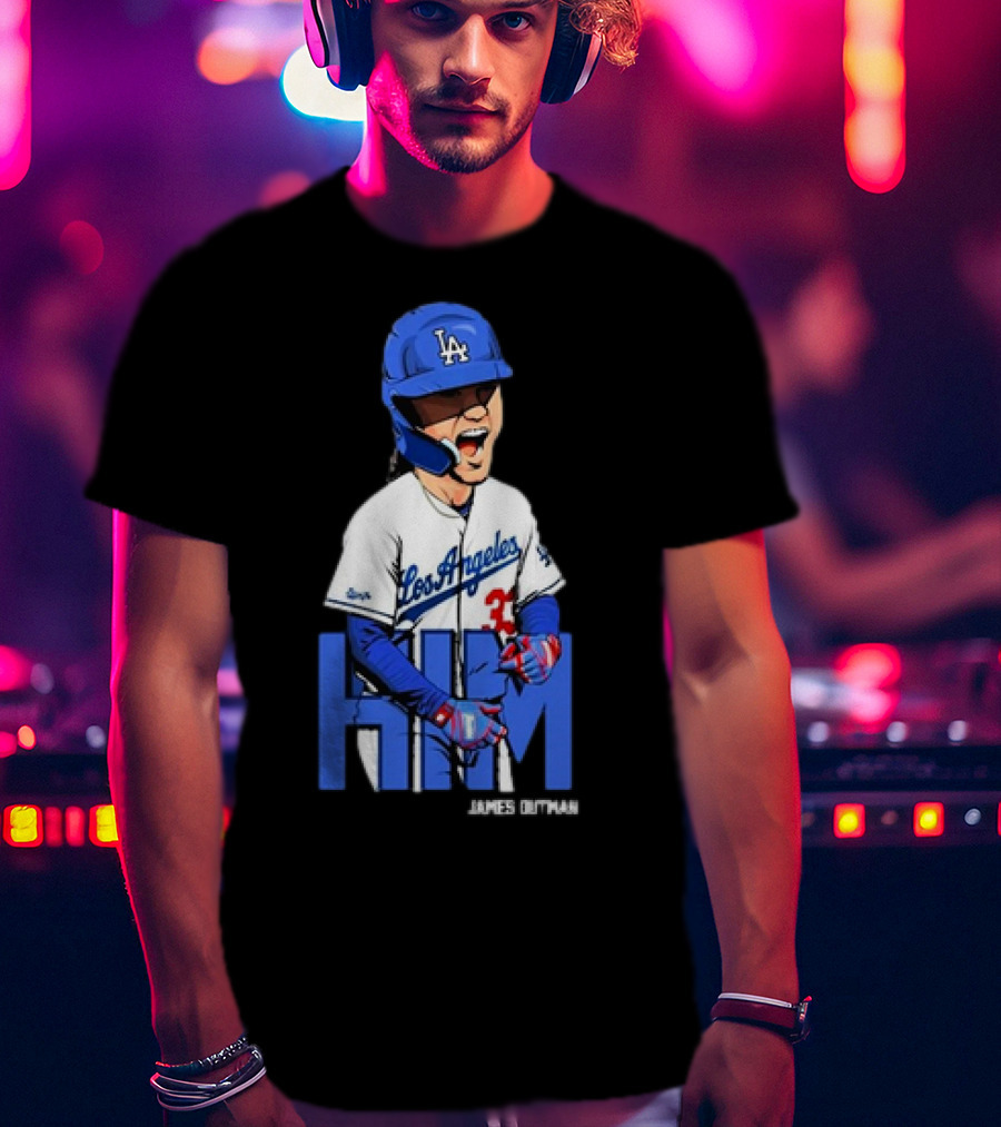 Los Angeles Dodgers James Outman HIM Baseball T-Shirt