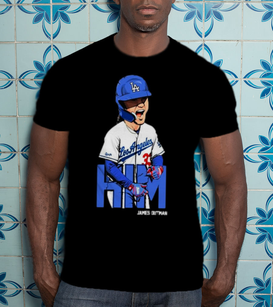 Los Angeles Dodgers James Outman HIM Baseball T-Shirt