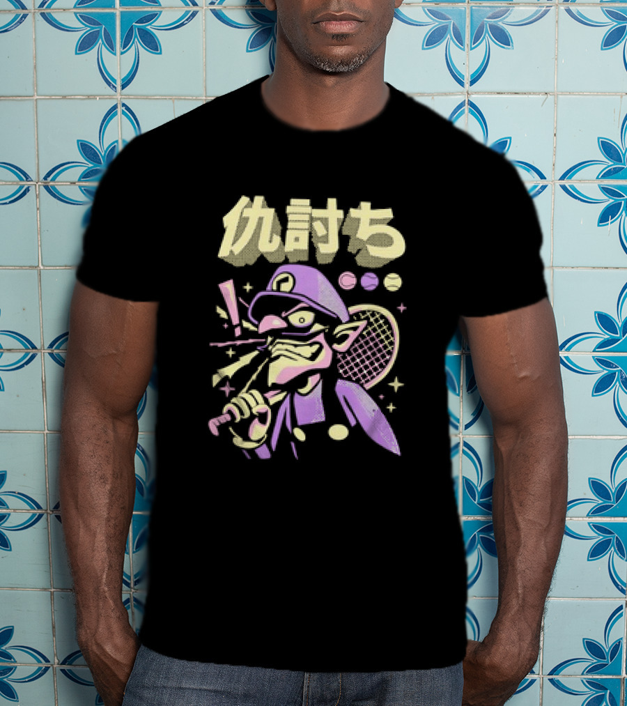 Waluigi Vengeance Tennis Anime Kanji T-Shirt