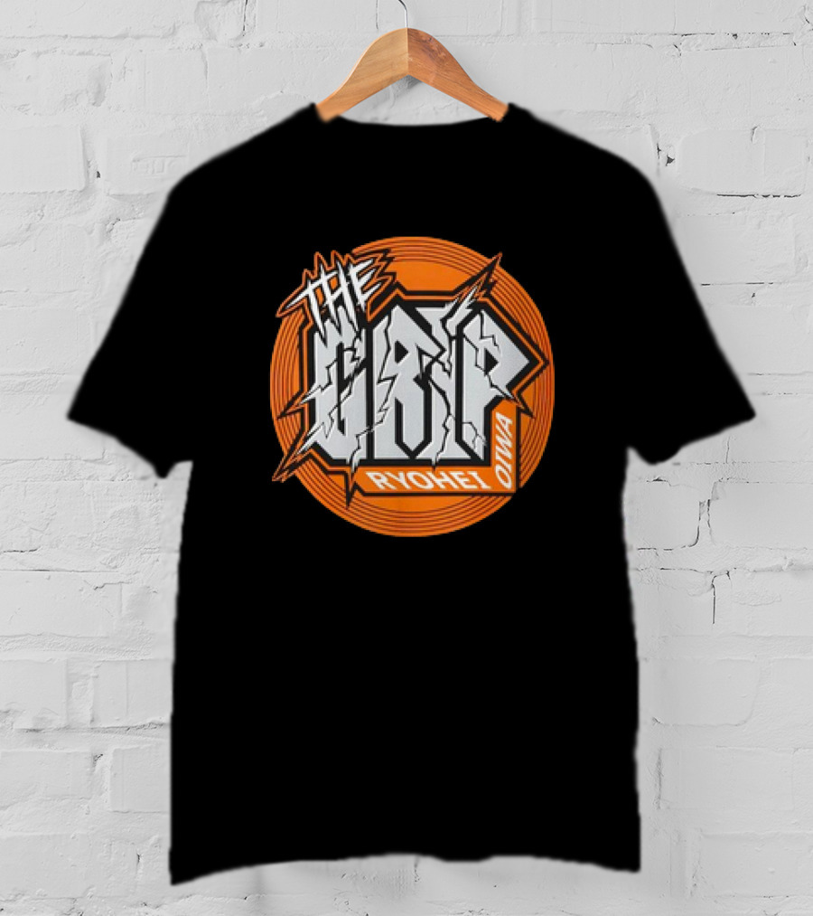 The Grip Ryohei Oiwa Iconic Text With Orange Circle T-Shirt