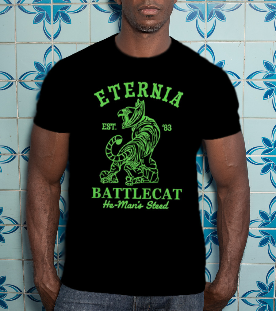 Eternia Battlecat He-Man's Steed Est. '83 Retro 1980 Toy T-Shirt