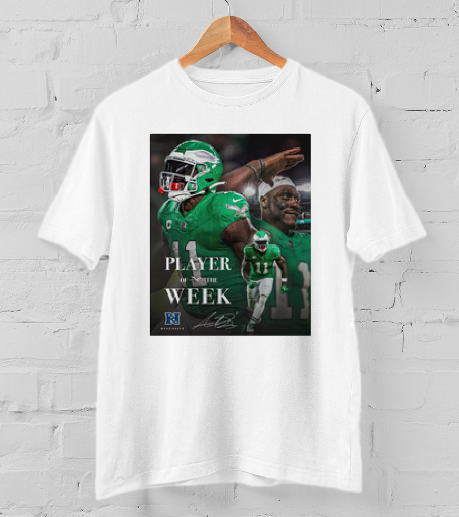 Arthur Juan Brown Philadelphia Eagles NFL Player Of The Week T-Shirt