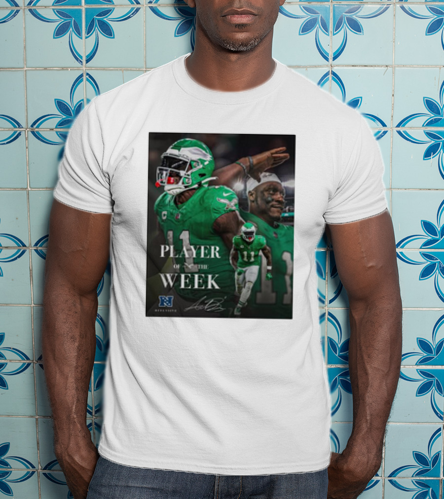 Arthur Juan Brown Philadelphia Eagles NFL Player Of The Week T-Shirt