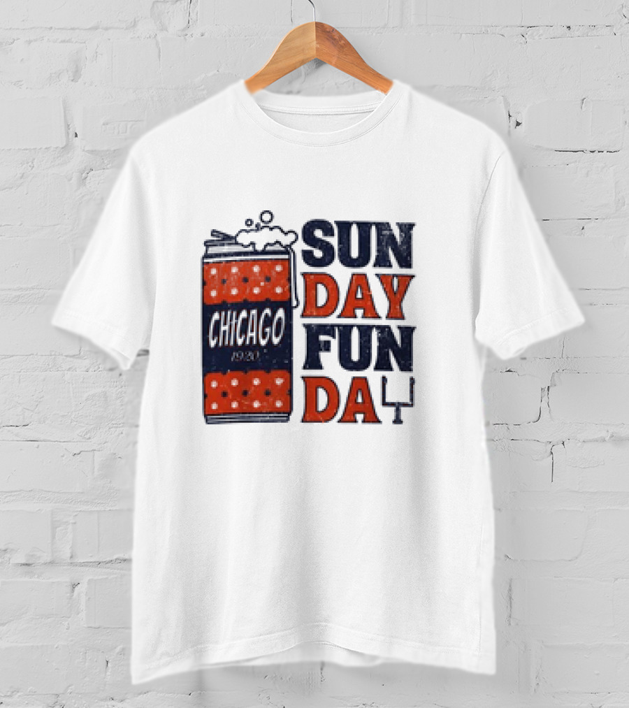 Chicago Sunday Fun Day 1923 Football Can T-Shirt