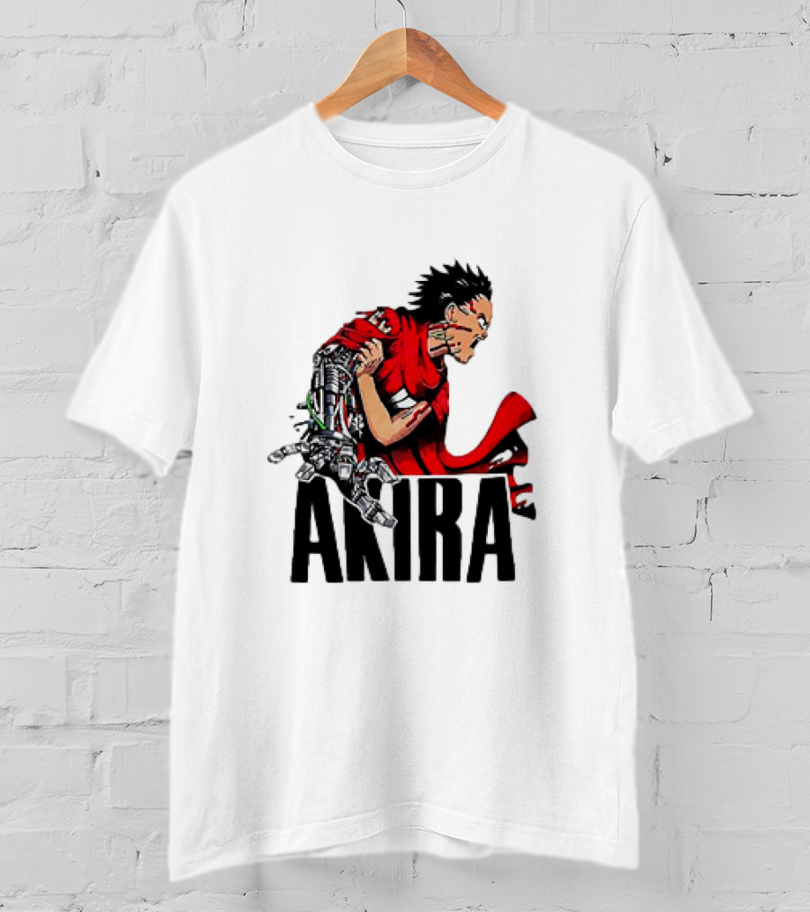 Akira Tetsuo Shima Cybernetic Arm Vintage 1980s Iconic Anime T-Shirt