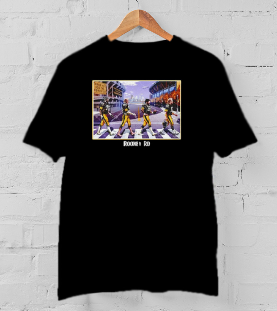 Pittsburgh Steelers Rooney Rd Abbey Road Stadium Crossover Sports T-Shirt