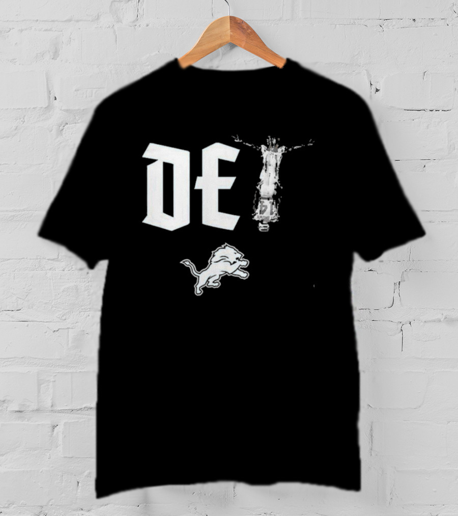 DET Detroit Lions Amon-ra St. Brown Lions Logo Player T-Shirt