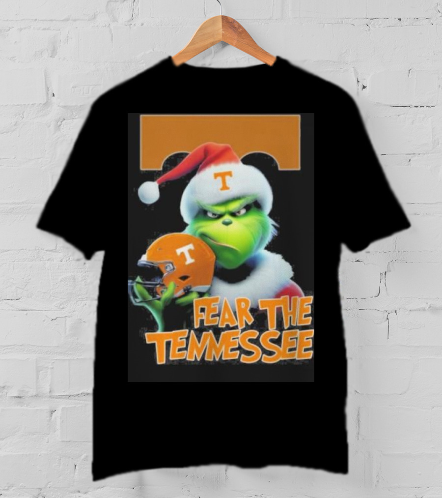 Grinch Fear The Tennessee Volunteers Christmas T-Shirt