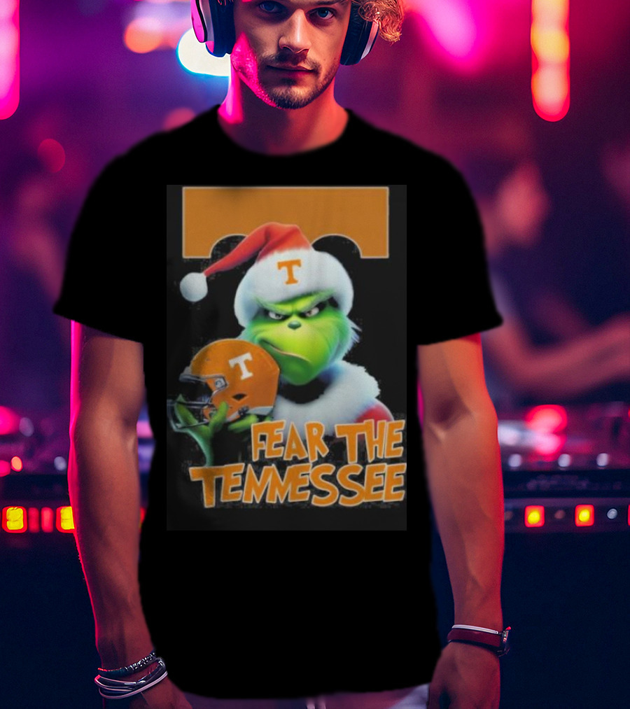 Grinch Fear The Tennessee Volunteers Christmas T-Shirt