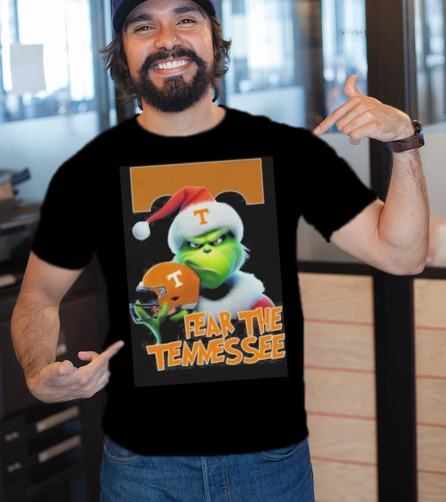 Grinch Fear The Tennessee Volunteers Christmas T-Shirt