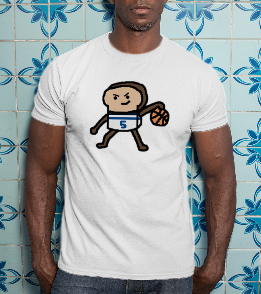Anthony Breadwards NBA Paint Number 5 Basketball Character T-Shirt