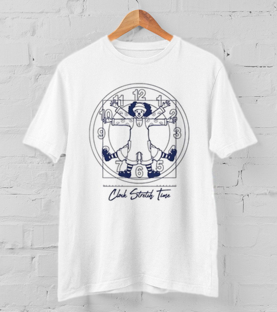Big Comfy Couch Clock Stretch Time T-Shirt